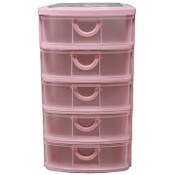 Wholesale - 5-DRAWER PINK MINI ORGANIZER C/P 12, UPC: 789554866118